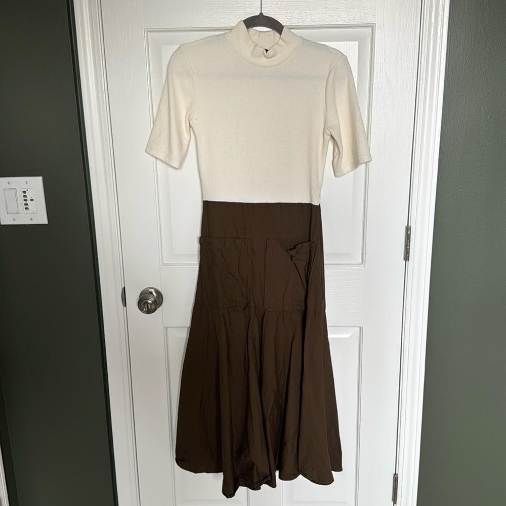 Zara, Mock neck midi dress